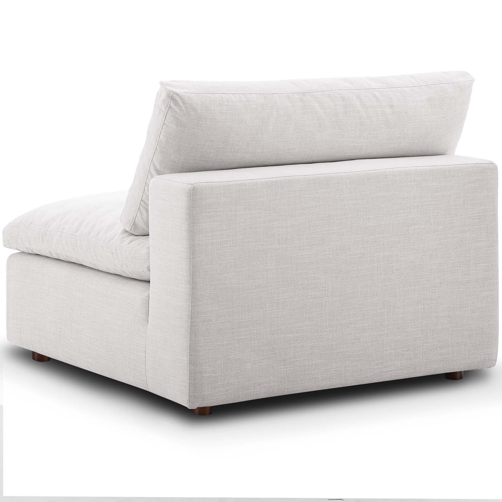 Commix Down Filled Overstuffed 3-Piece Armless Sectional Sofa