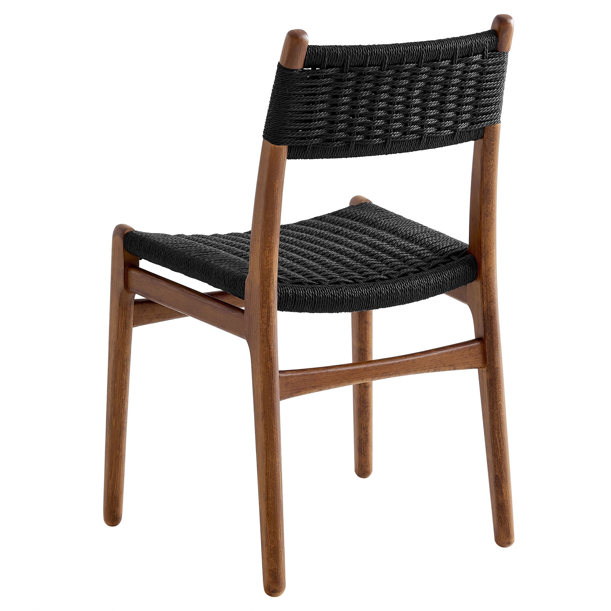 Wynn Rope and Wood Dining Side Chairs Set of 2 By HouseBean