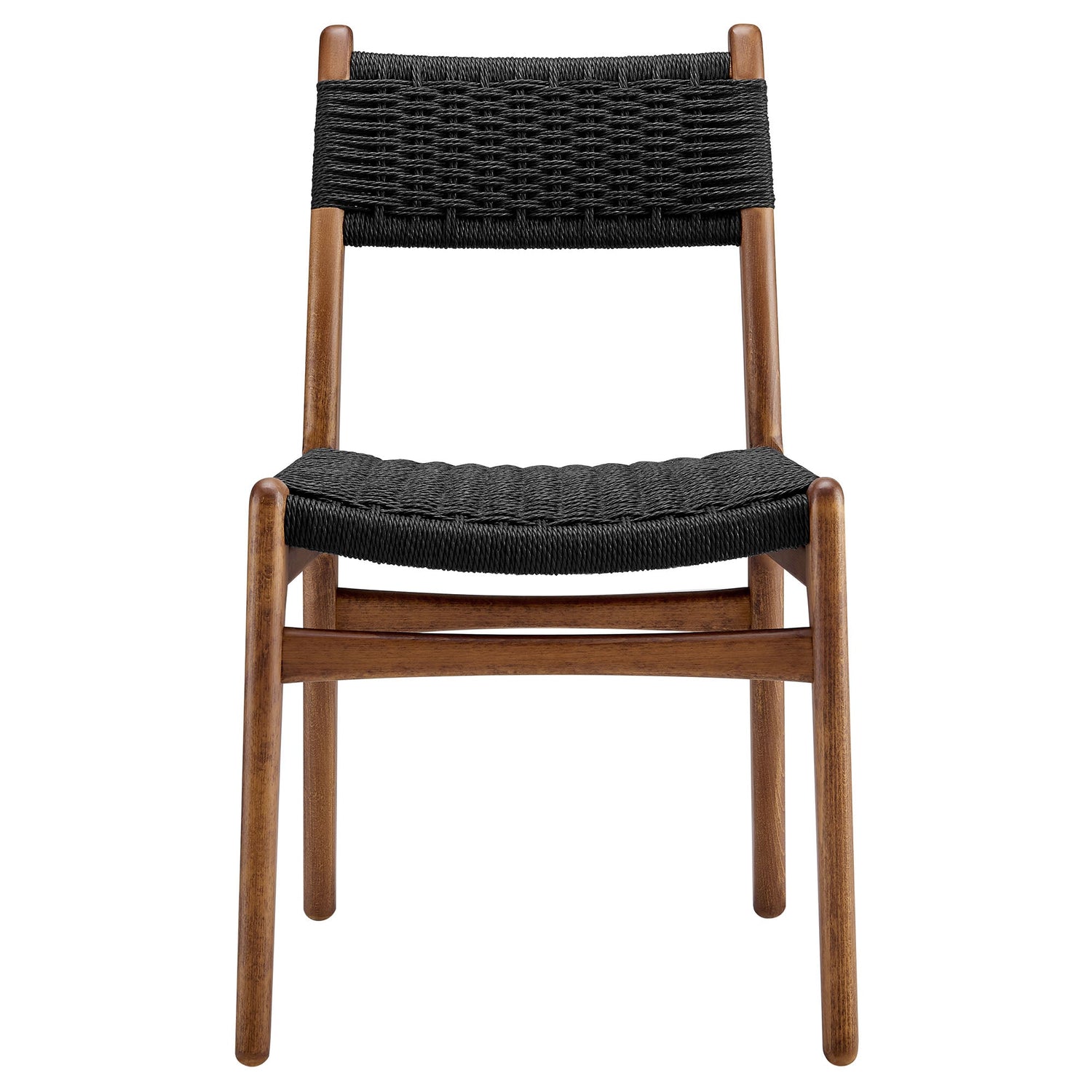 Wynn Rope and Wood Dining Side Chairs Set of 2 By HouseBean