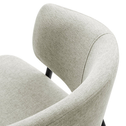 Nella Upholstered Heathered Chenille Dining Chairs Set of 2 By HouseBean