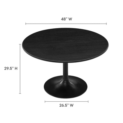 Lippa 48&quot; Round Solid Wood Dining Table By HouseBean