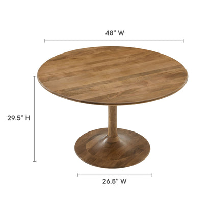 Lippa 48&quot; Round Solid Wood Dining Table By HouseBean