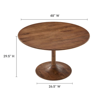 Lippa 48&quot; Round Solid Wood Dining Table By HouseBean