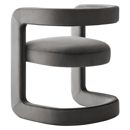 Winslow Barrel Performance Velvet Dining Chair  by Modway