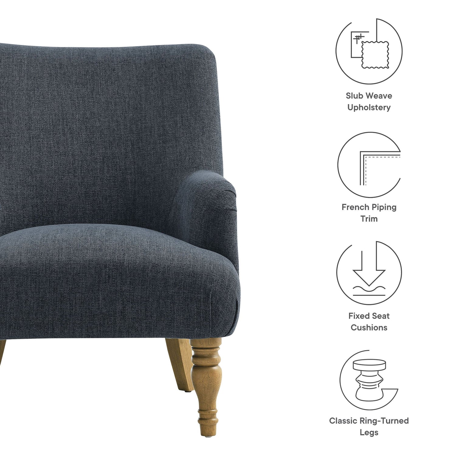 Ellington Fabric Upholstered Accent Armchair by Modway