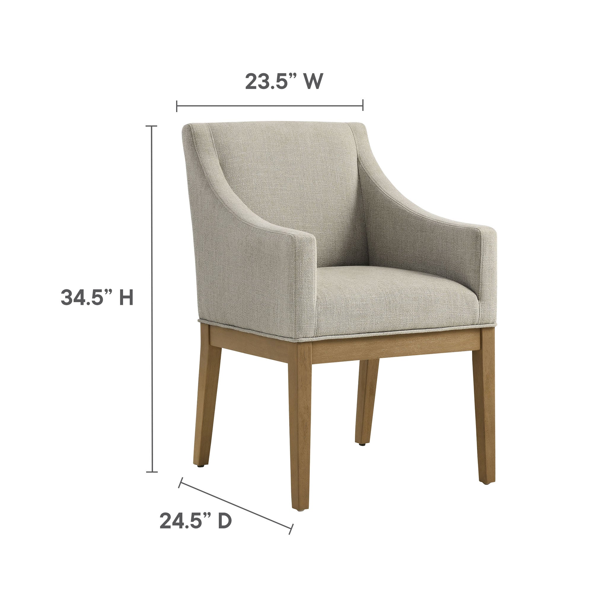 Alton Fabric Upholstered Dining Armchair by Modway