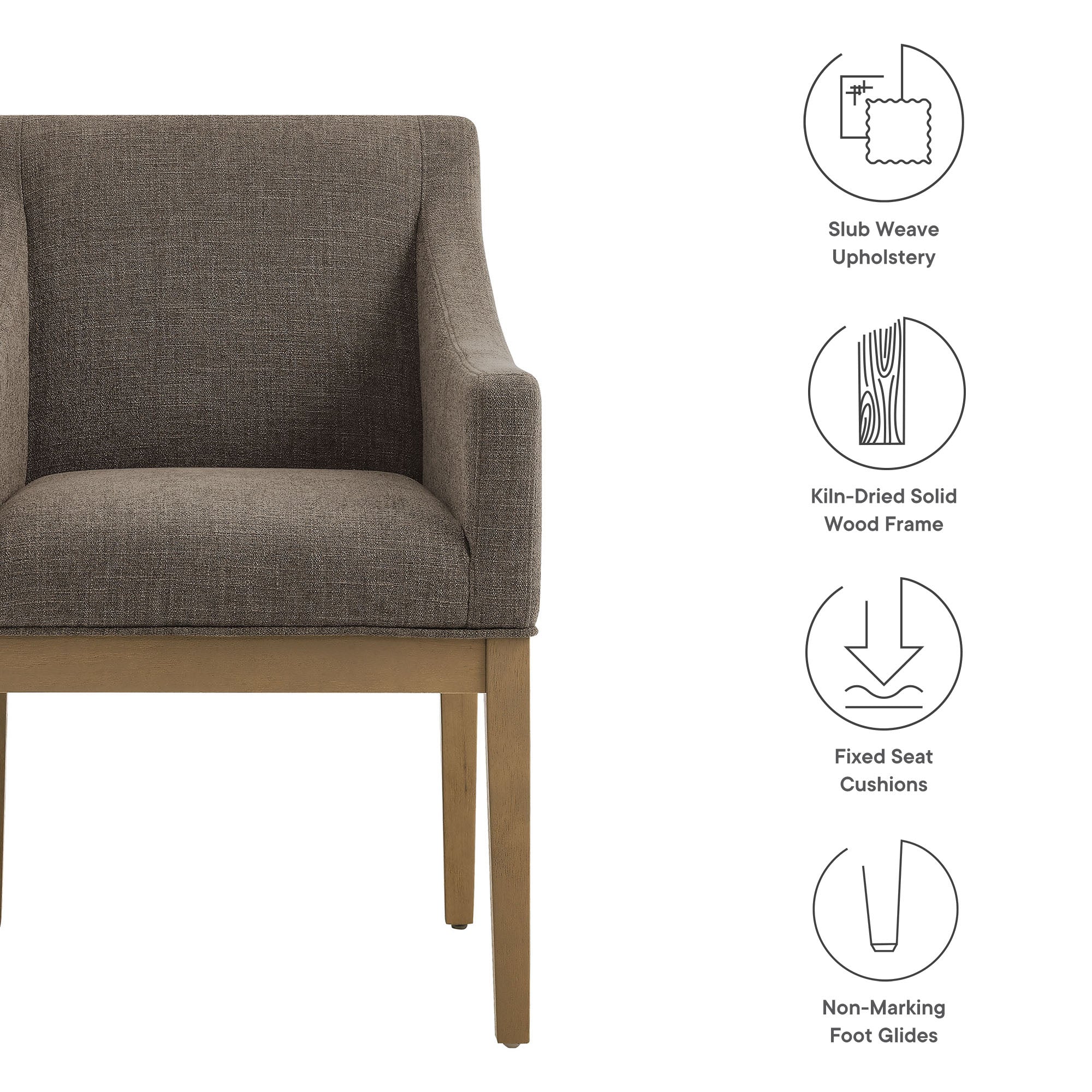 Alton Fabric Upholstered Dining Armchair by Modway