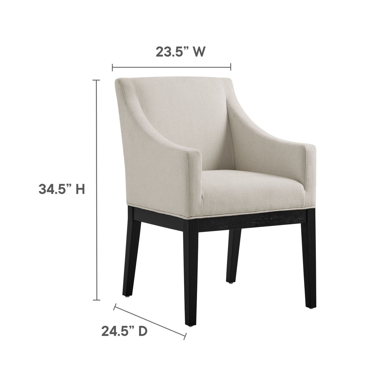 Alton Fabric Upholstered Dining Armchair by Modway