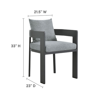 Tahoe 9-Piece Outdoor Patio Aluminum Dining Set by Modway