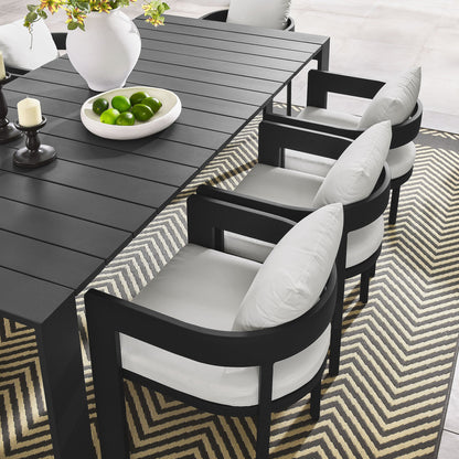 Tahoe 9-Piece Outdoor Patio Aluminum Dining Set by Modway