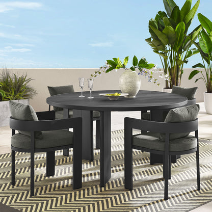 Tahoe 5-Piece Outdoor Patio Aluminum Dining Set by Modway