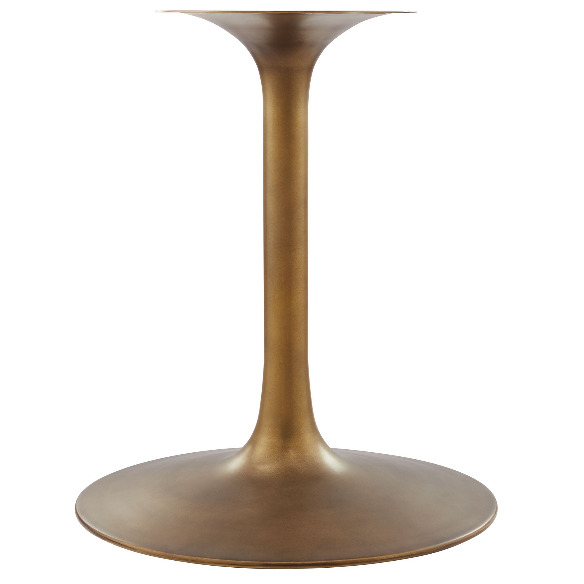 Lippa 60&quot; Round Pedestal Solid Wood and Metal Dining Table By HouseBean