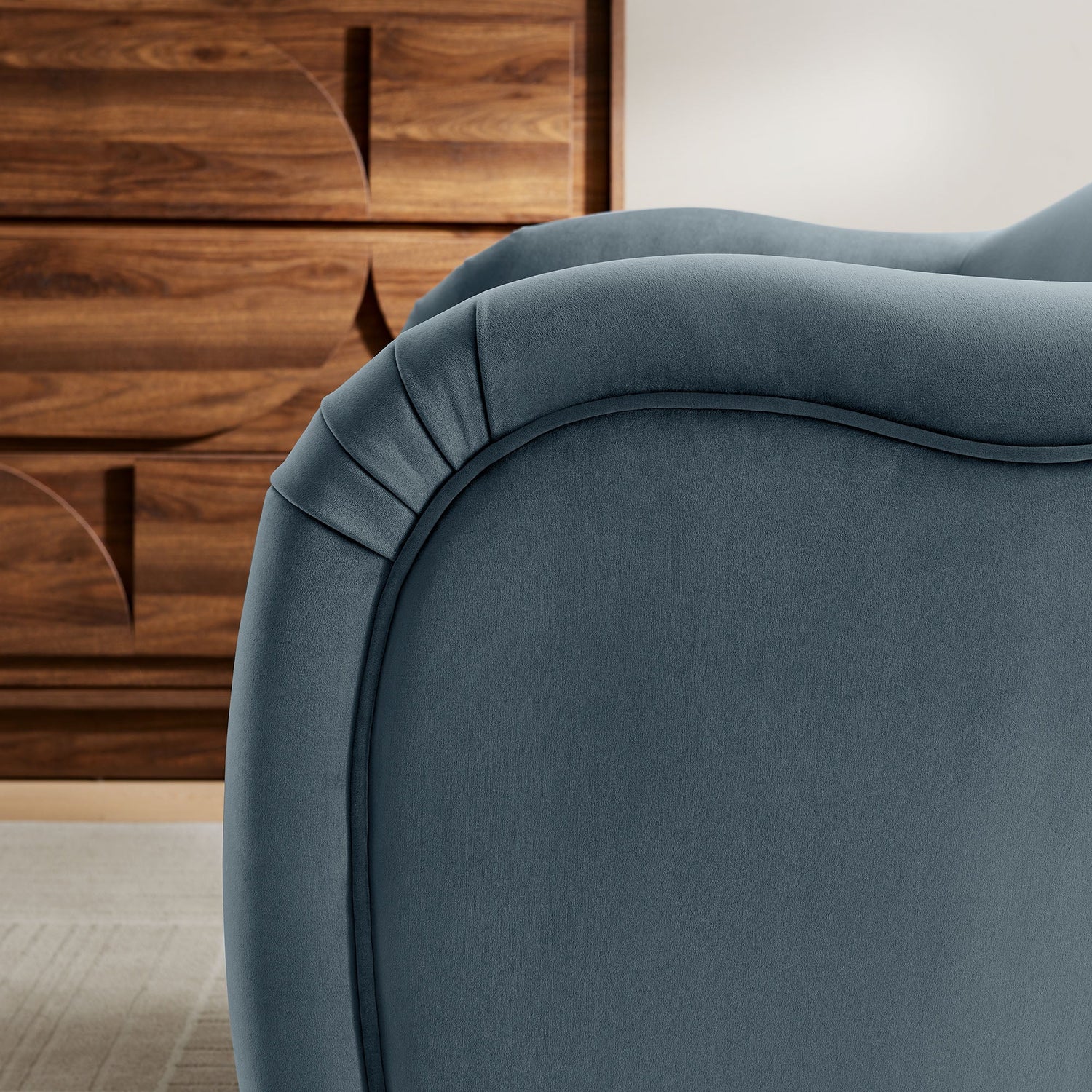 Compose Performance Velvet Accent Chair By HouseBean