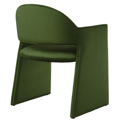 Talia Performance Velvet Dining Armchair By HouseBean