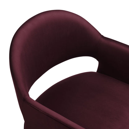 Talia Performance Velvet Dining Armchair By HouseBean