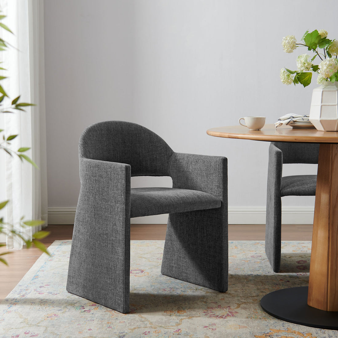 Talia Upholstered Fabric Dining Armchair By HouseBean