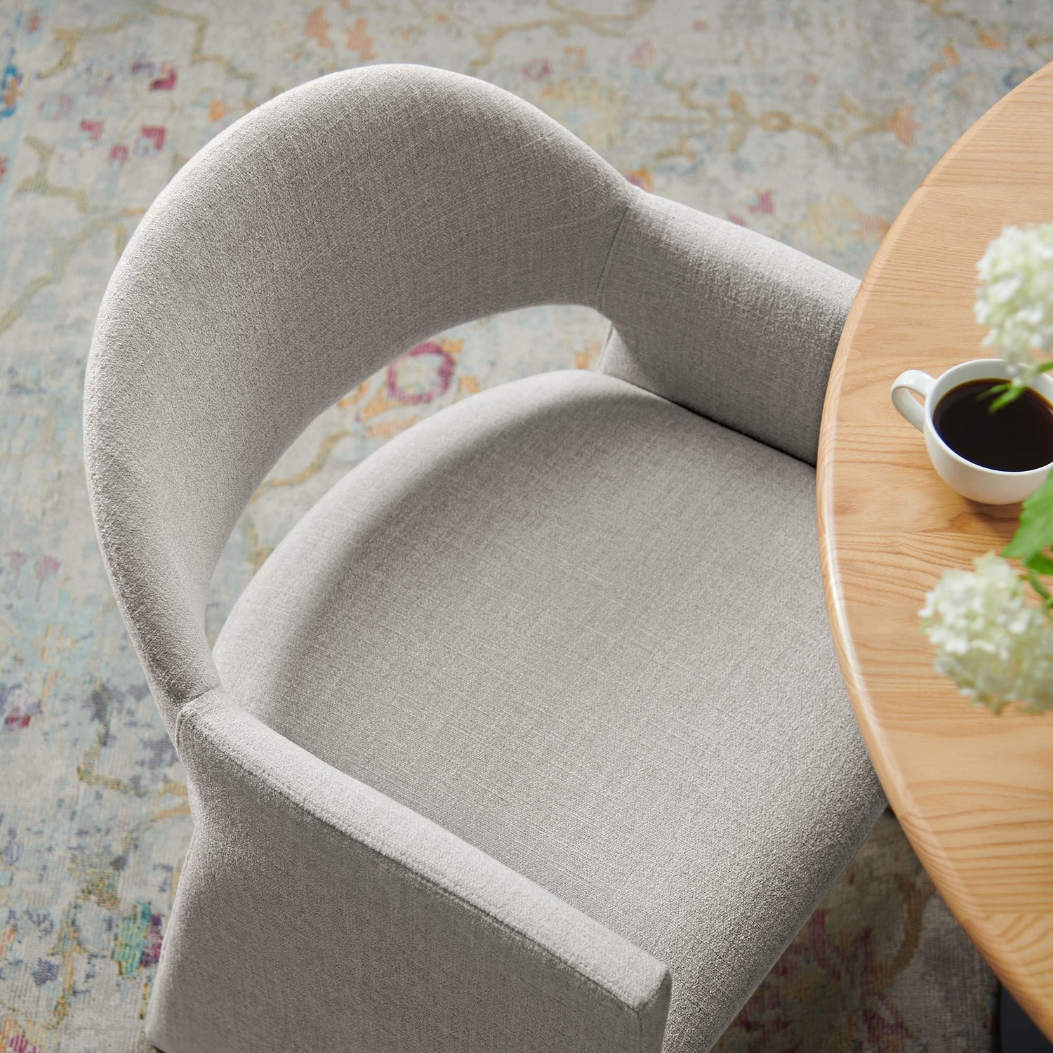 Talia Upholstered Fabric Dining Armchair By HouseBean