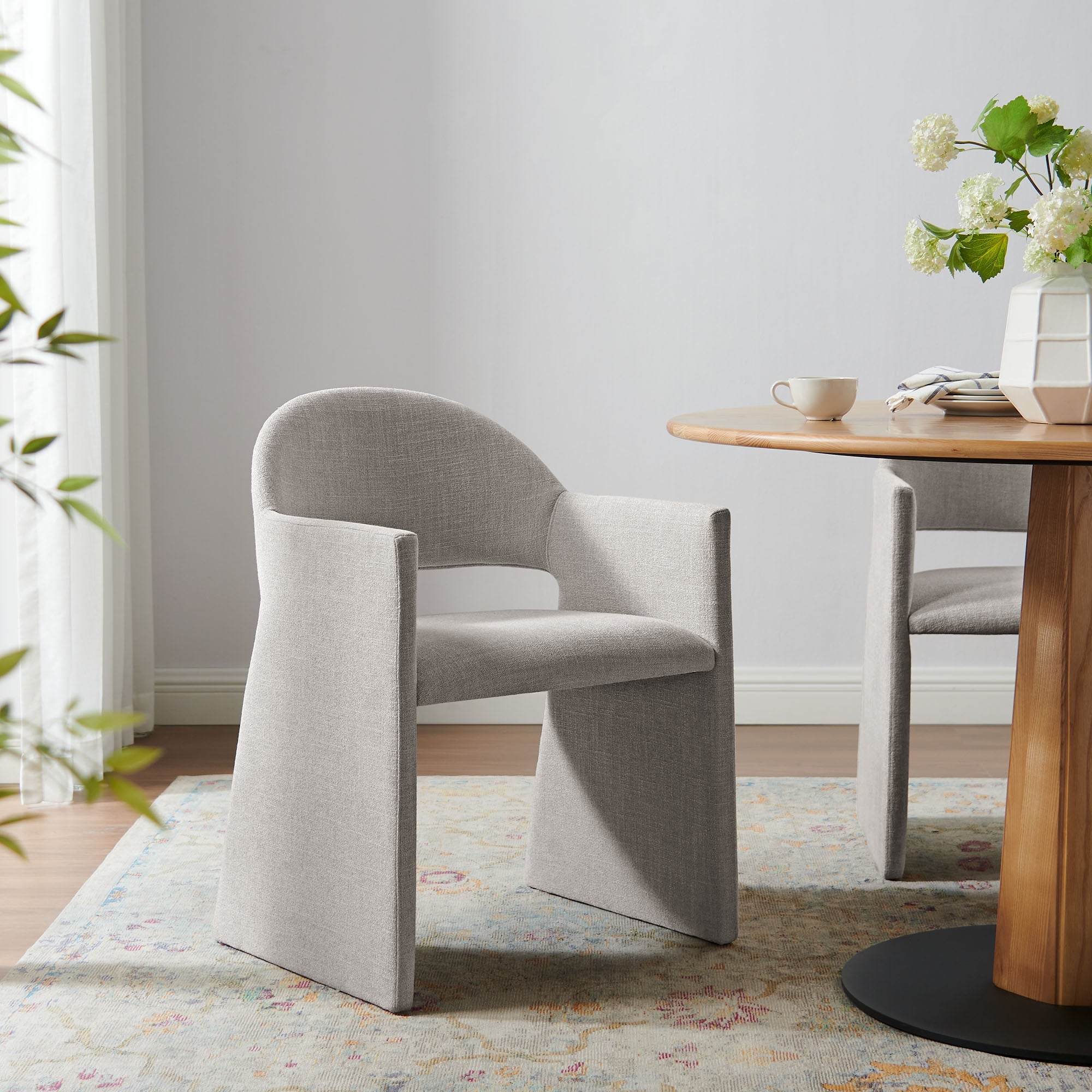 Talia Upholstered Fabric Dining Armchair By HouseBean