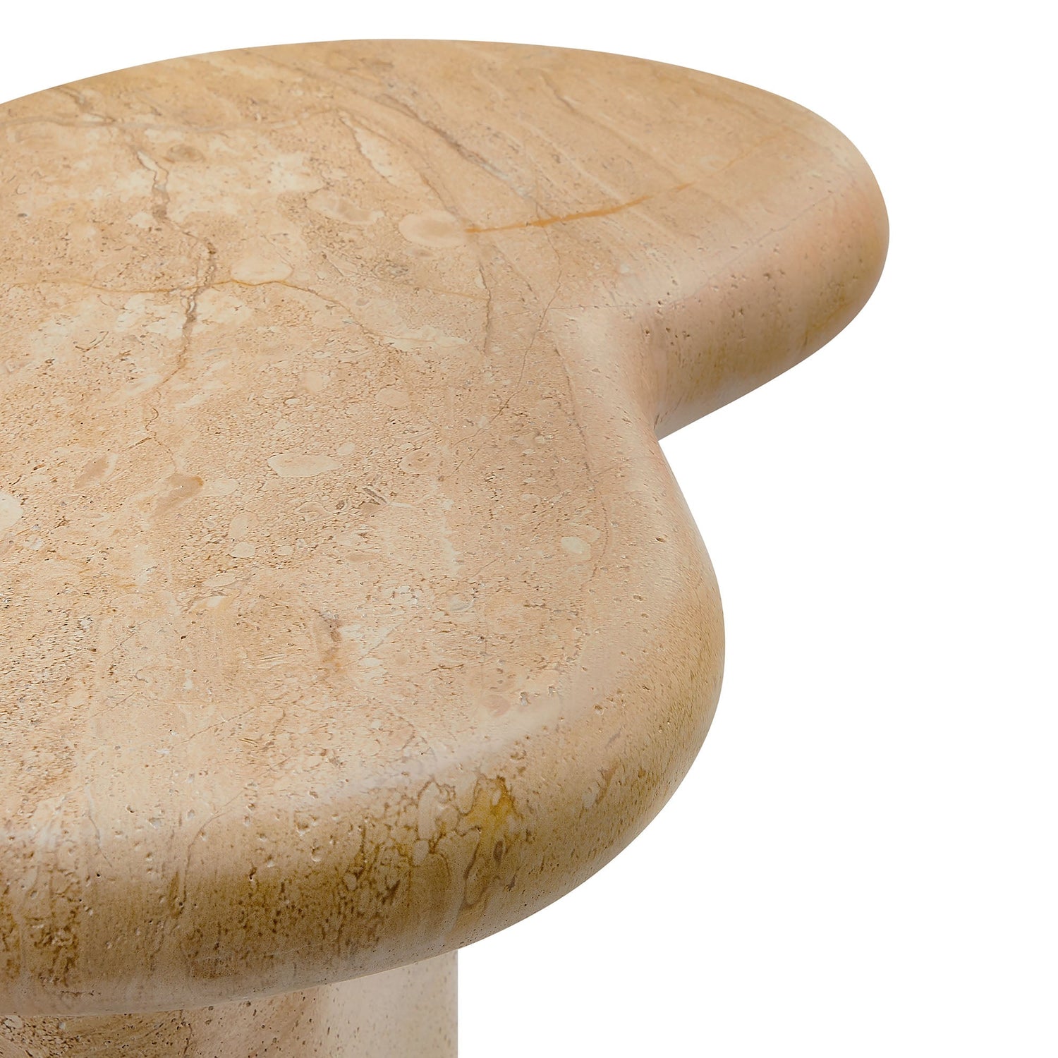 Elowen Indoor - Outdoor Patio Textured Faux Travertine Side Table by Modway