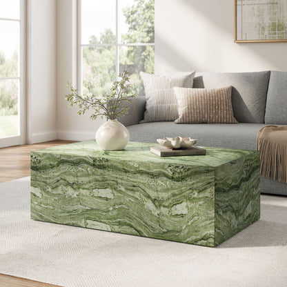 Jordana Square Plinth Indoor - Outdoor Patio Concrete Coffee Table by Modway