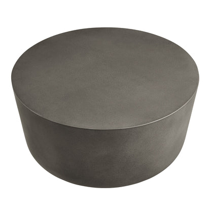 Brion Round Indoor - Outdoor Patio Concrete Coffee Table by Modway