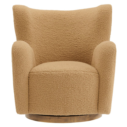 Montrose Wingback Sherpa Swivel Accent Chair by Modway