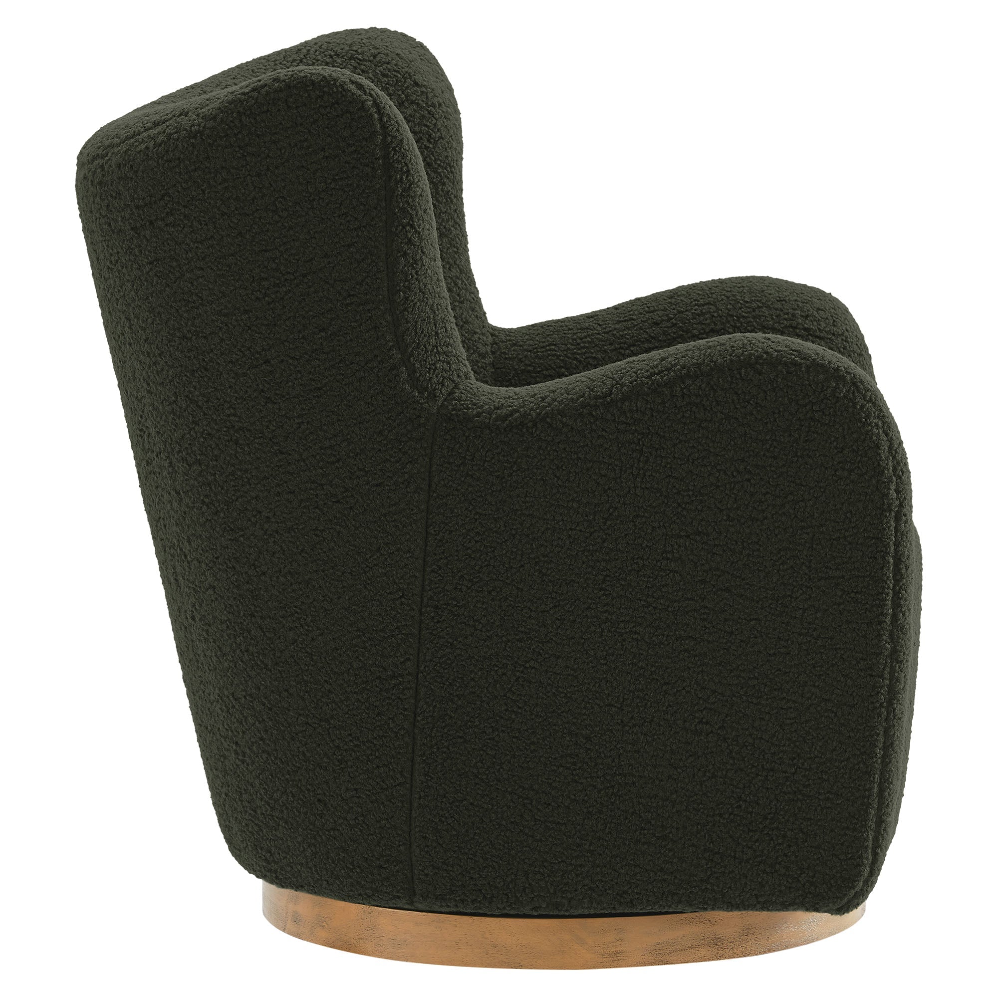 Montrose Wingback Sherpa Swivel Accent Chair by Modway