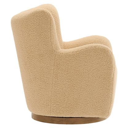 Montrose Wingback Sherpa Swivel Accent Chair by Modway