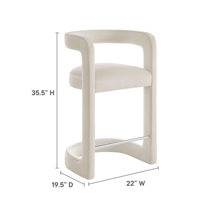 Winslow Performance Velvet Counter Stool by Modway