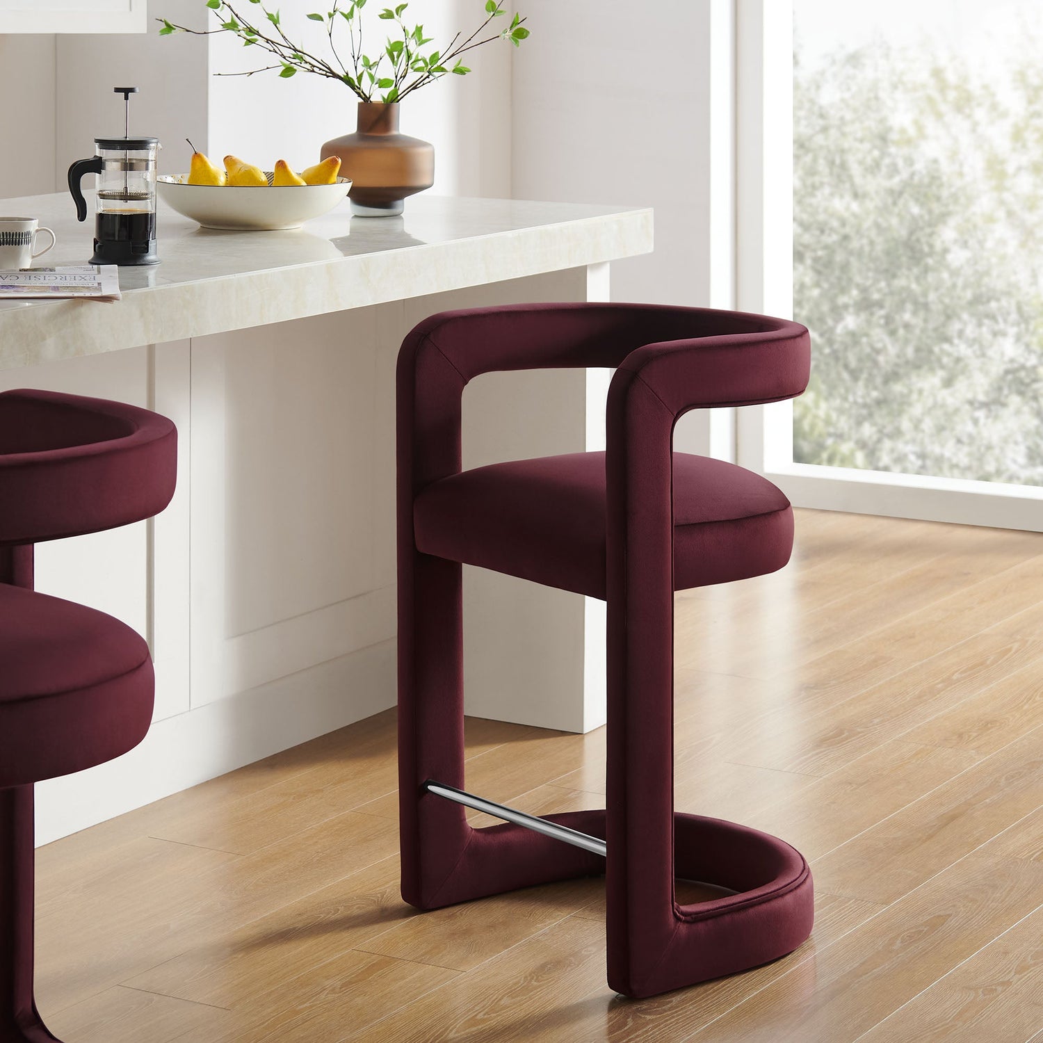 Winslow Performance Velvet Counter Stool by Modway