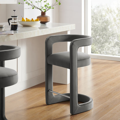 Winslow Performance Velvet Counter Stool by Modway