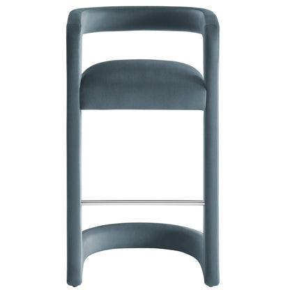 Winslow Performance Velvet Bar Stool by Modway