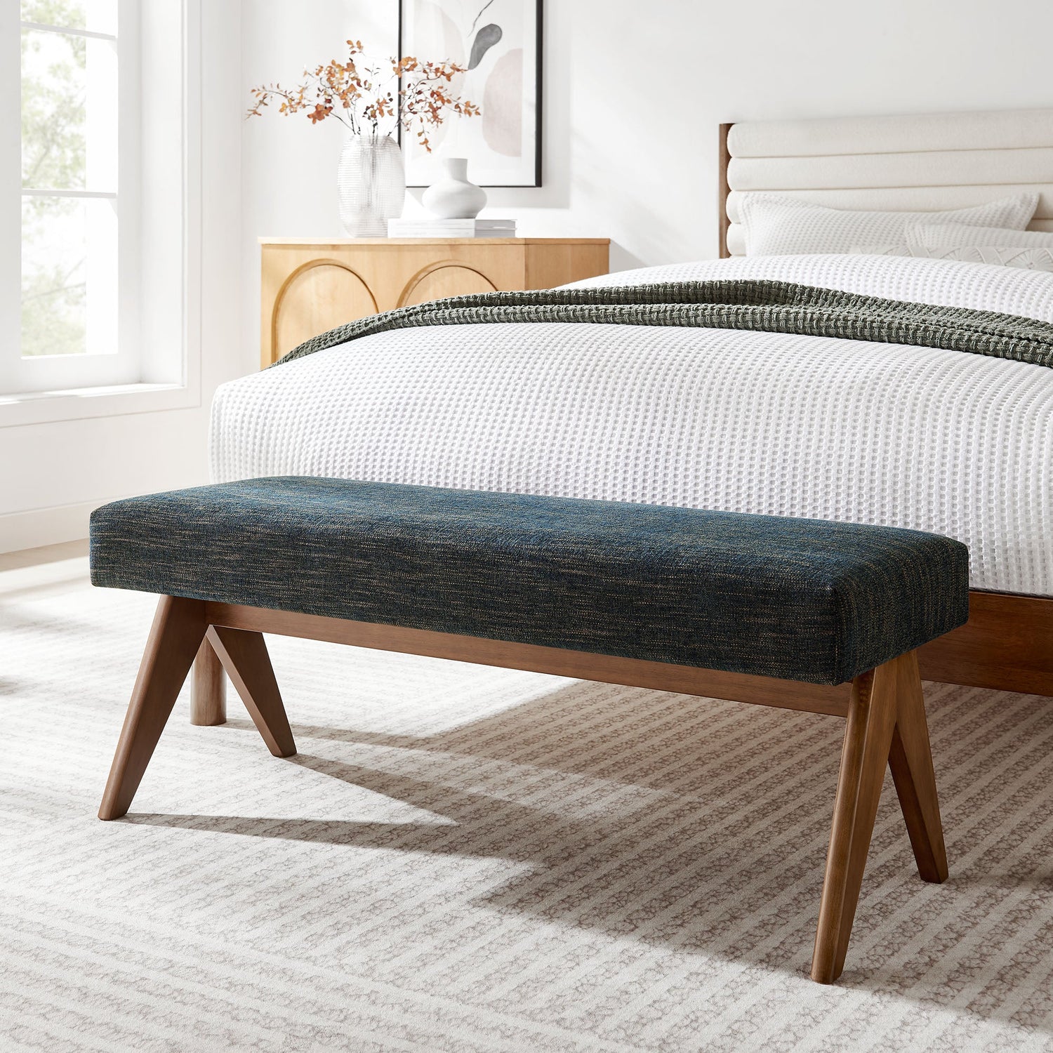 Lyra Upholstered Bench By HouseBean