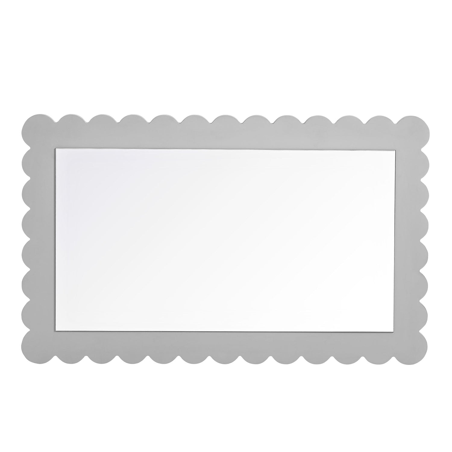 Emmeline Scalloped Rectangle Wall Mirror By HouseBean