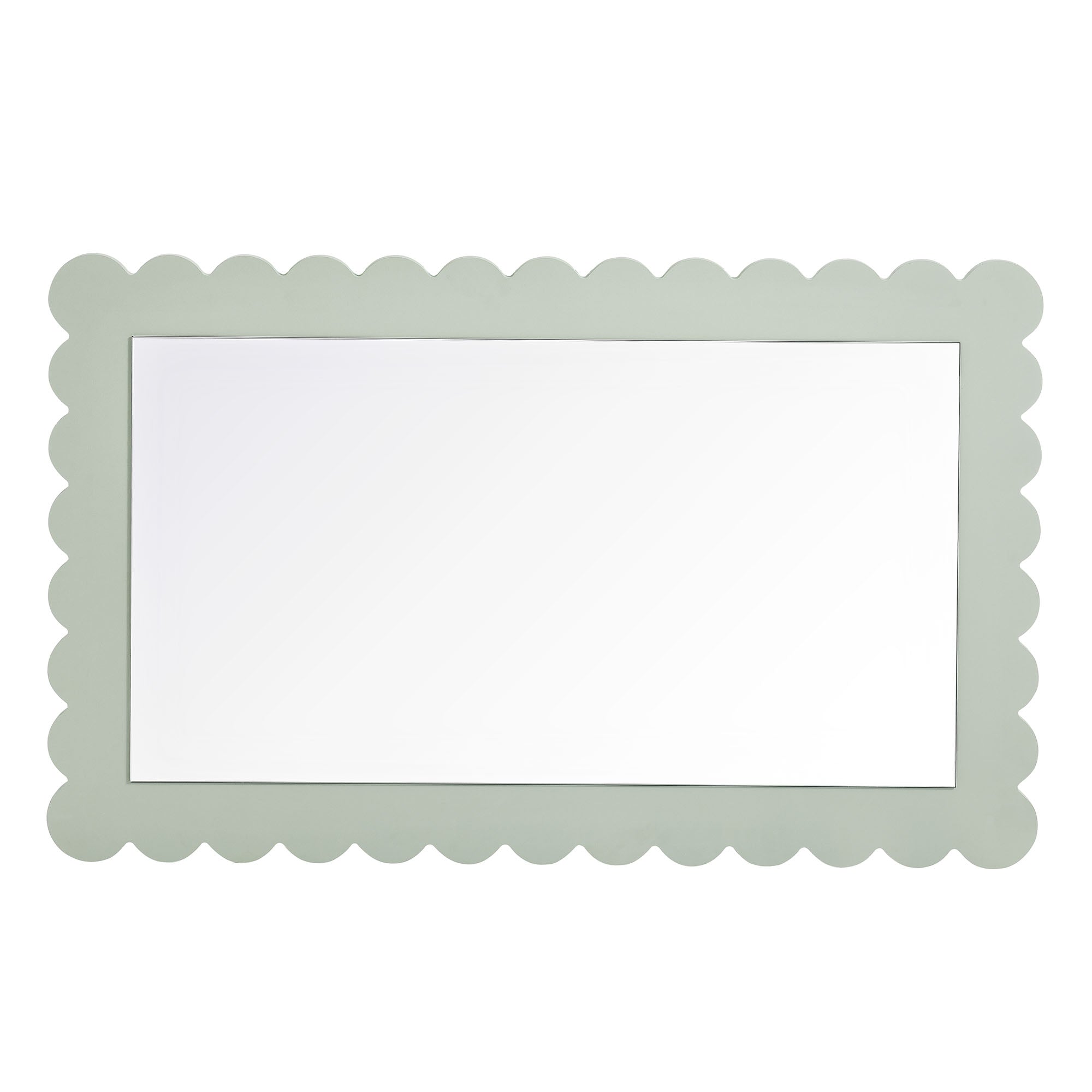 Emmeline Scalloped Rectangle Wall Mirror By HouseBean