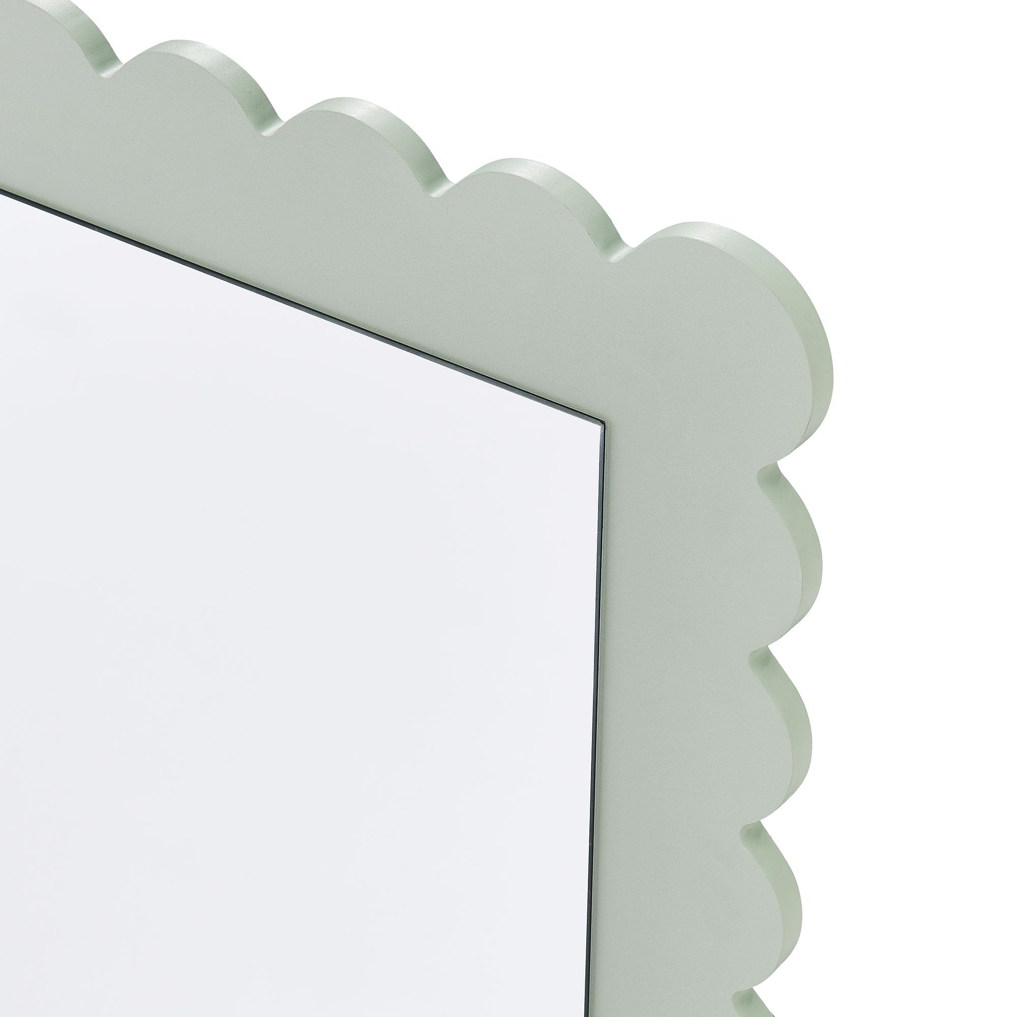 Emmeline Scalloped Rectangle Wall Mirror By HouseBean