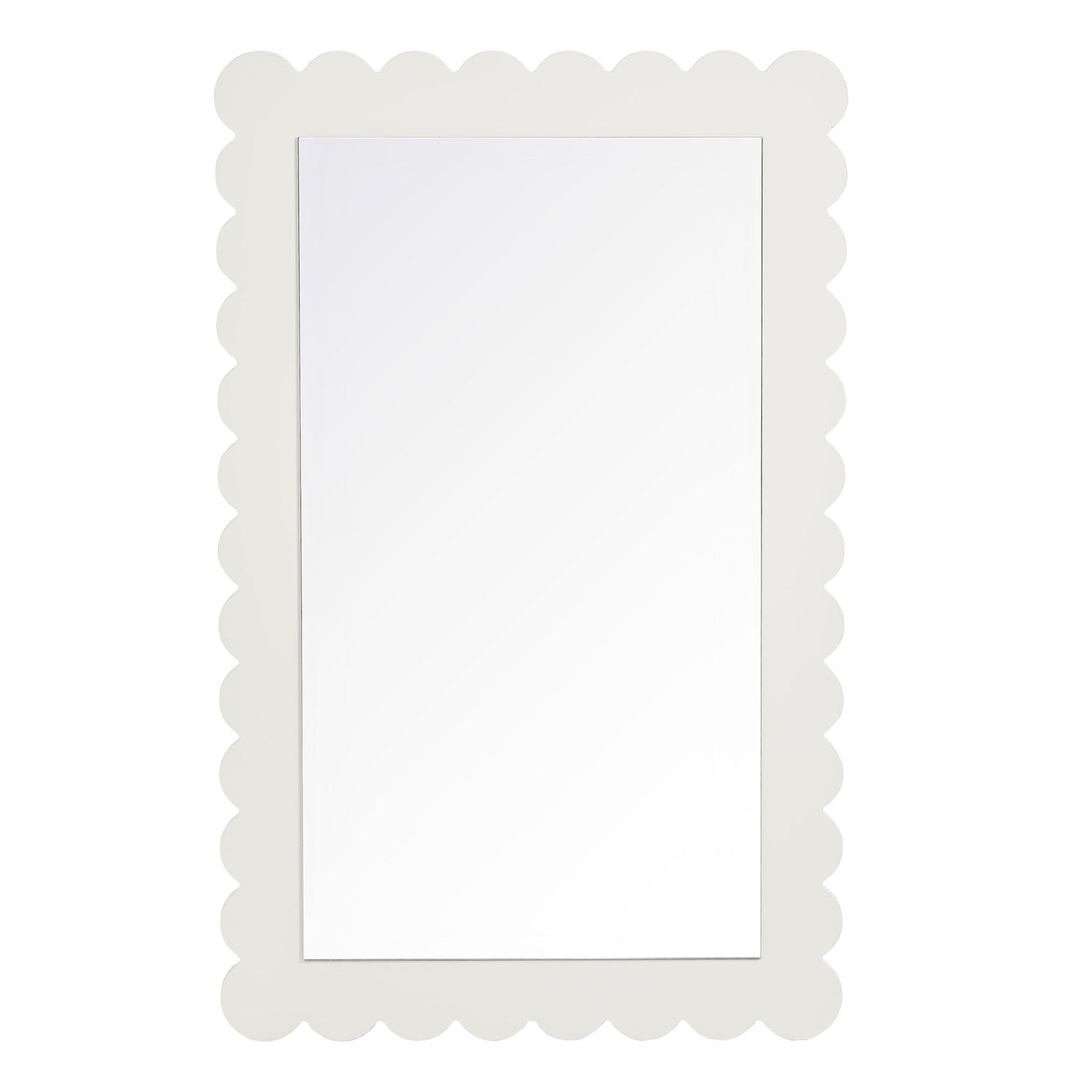 Emmeline Scalloped Rectangle Wall Mirror By HouseBean