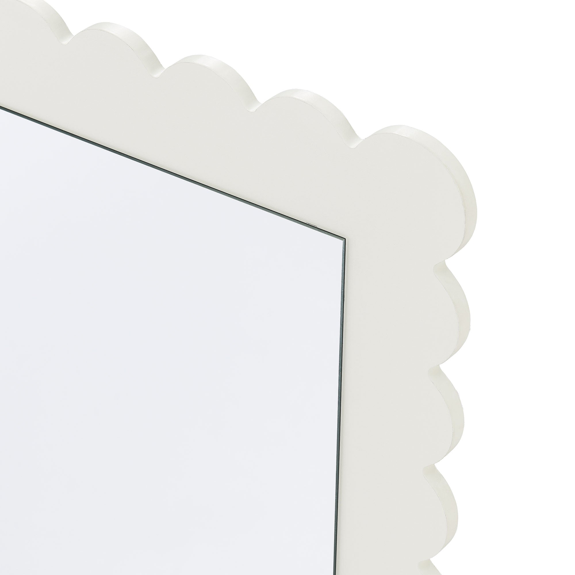 Emmeline Scalloped Rectangle Wall Mirror By HouseBean