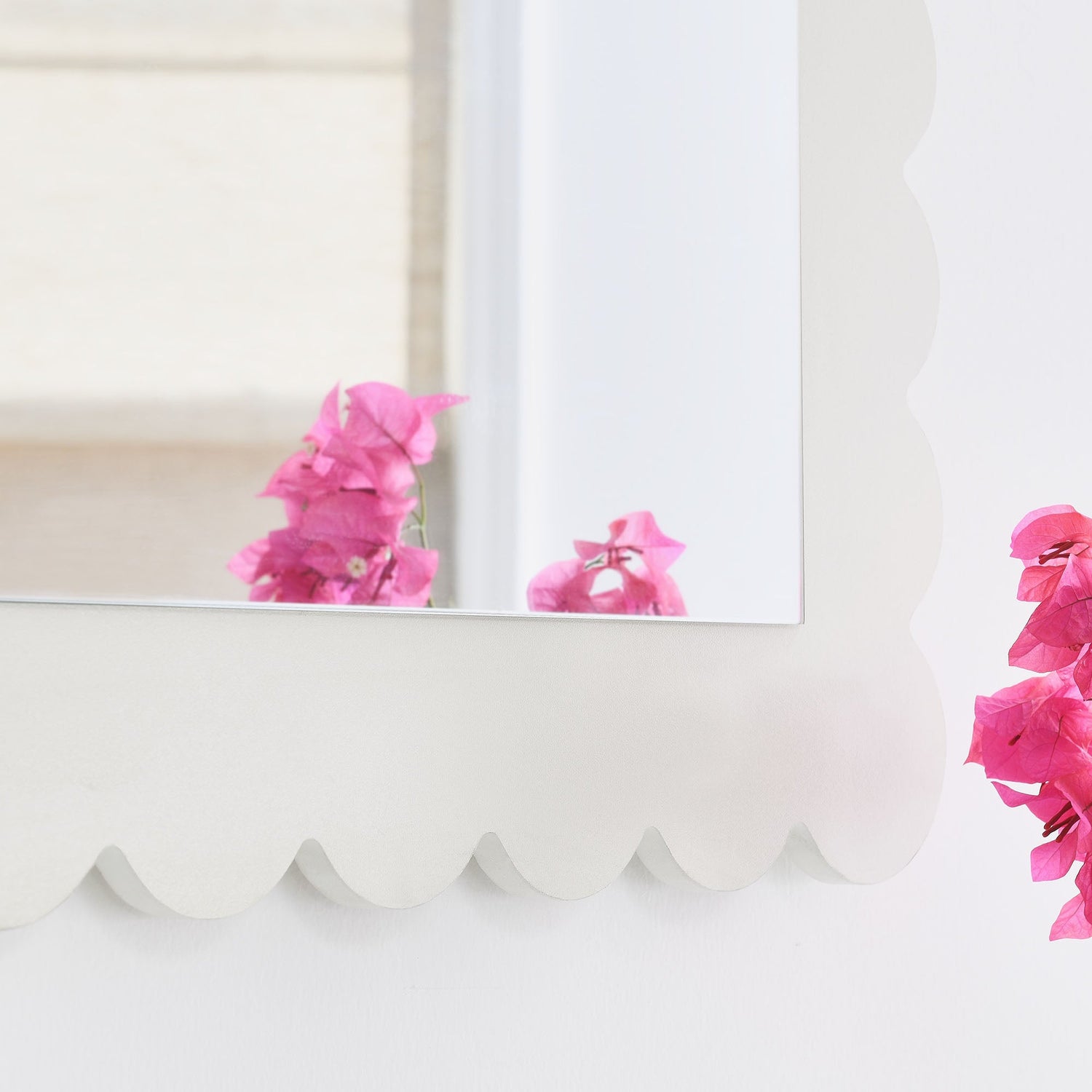 Emmeline Scalloped Rectangle Wall Mirror By HouseBean