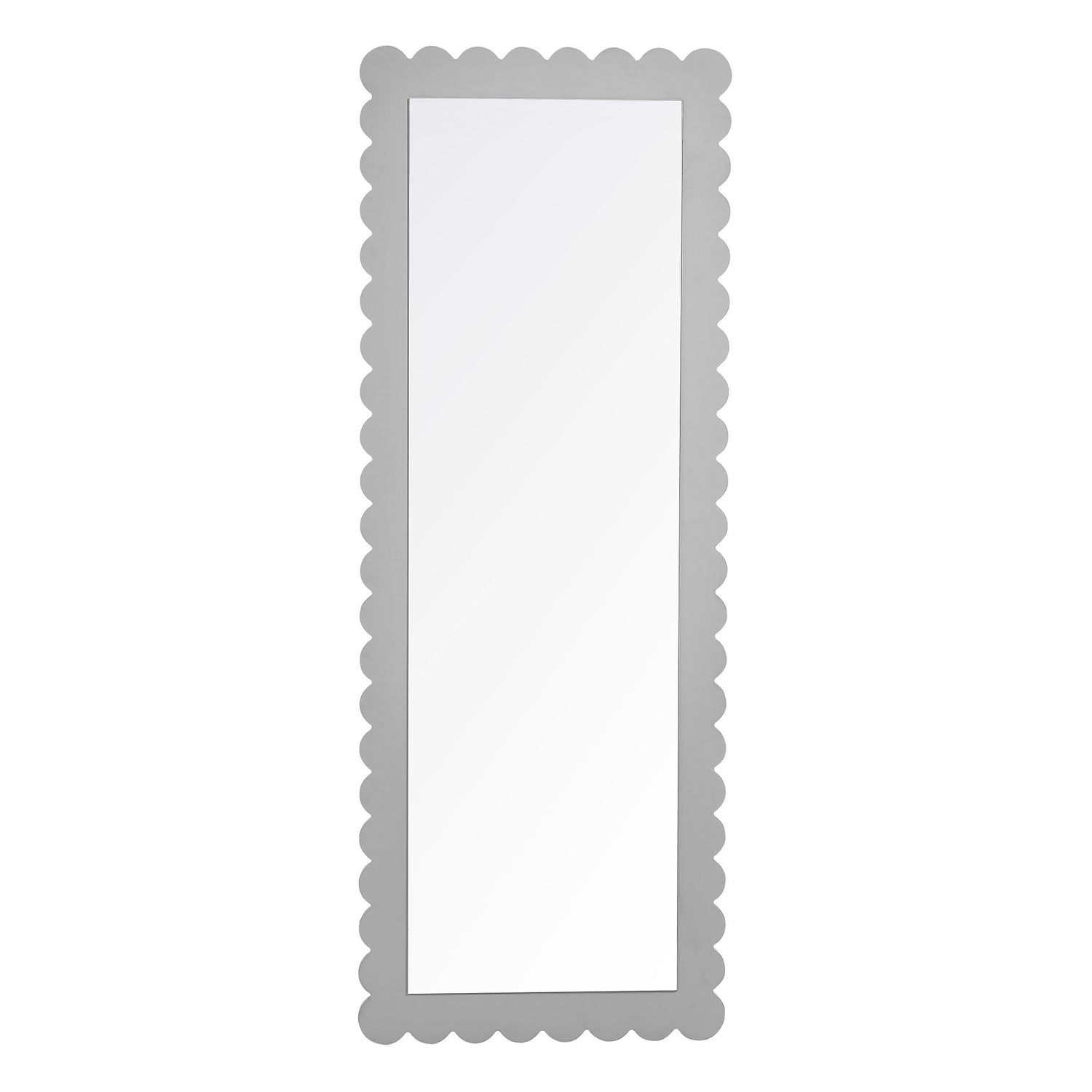 Emmeline Scalloped Rectangle Floor Mirror By HouseBean