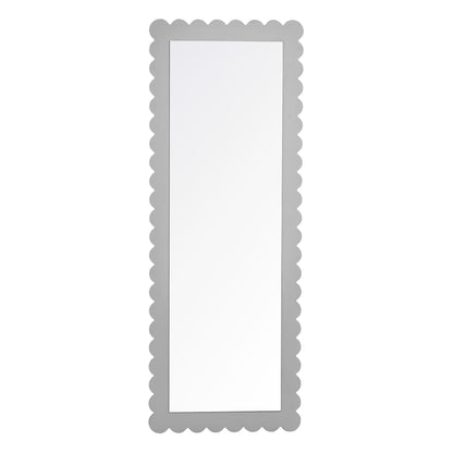 Emmeline Scalloped Rectangle Floor Mirror By HouseBean