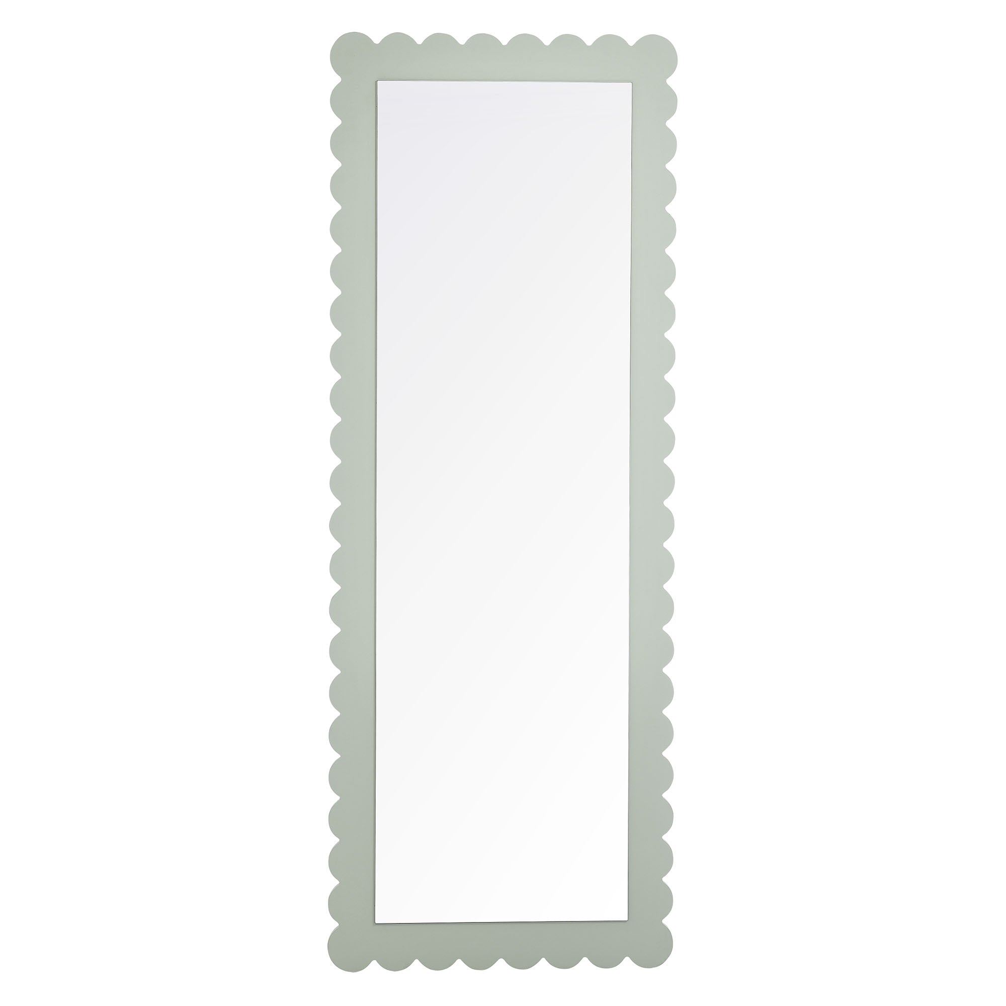 Emmeline Scalloped Rectangle Floor Mirror By HouseBean