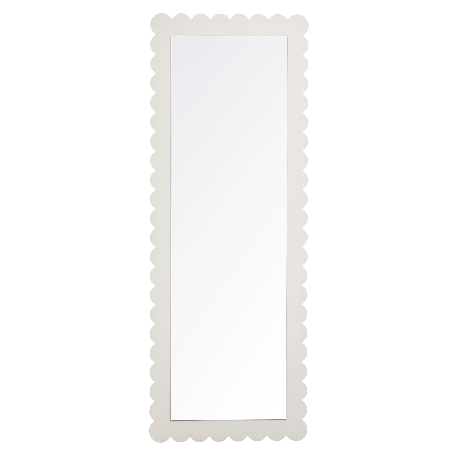 Emmeline Scalloped Rectangle Floor Mirror By HouseBean