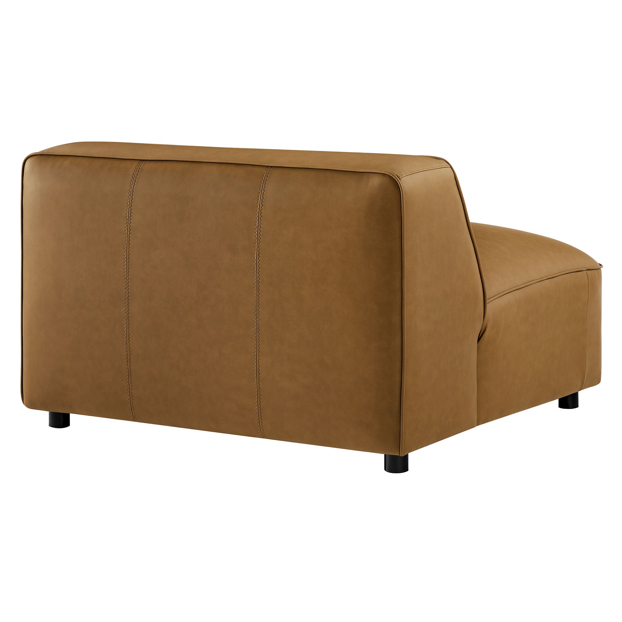 Auren Upholstered Vegan Leather Modular Armless Chair by Modway