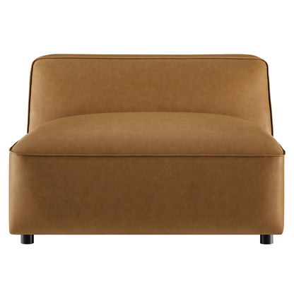 Auren Upholstered Vegan Leather Modular Armless Chair by Modway