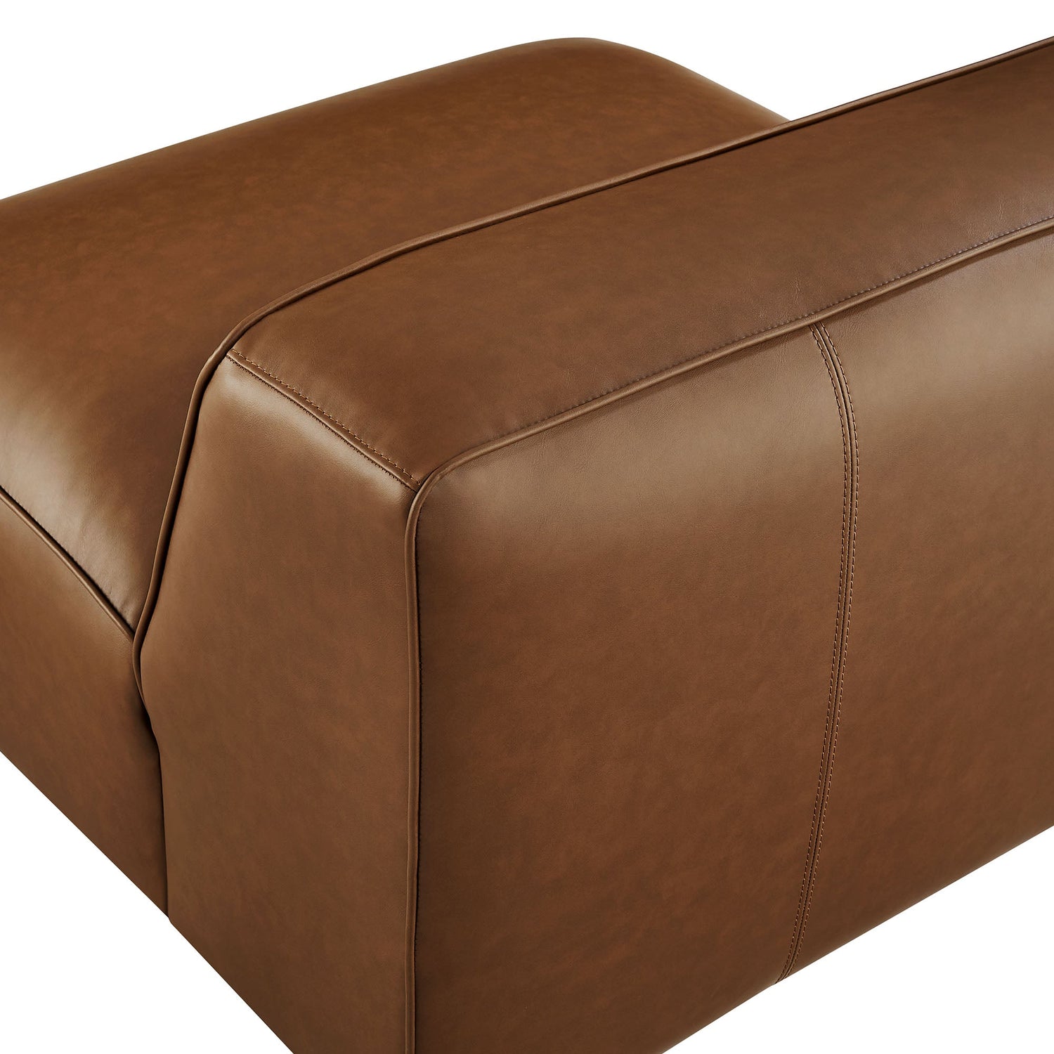 Auren Upholstered Vegan Leather Modular Armless Chair by Modway