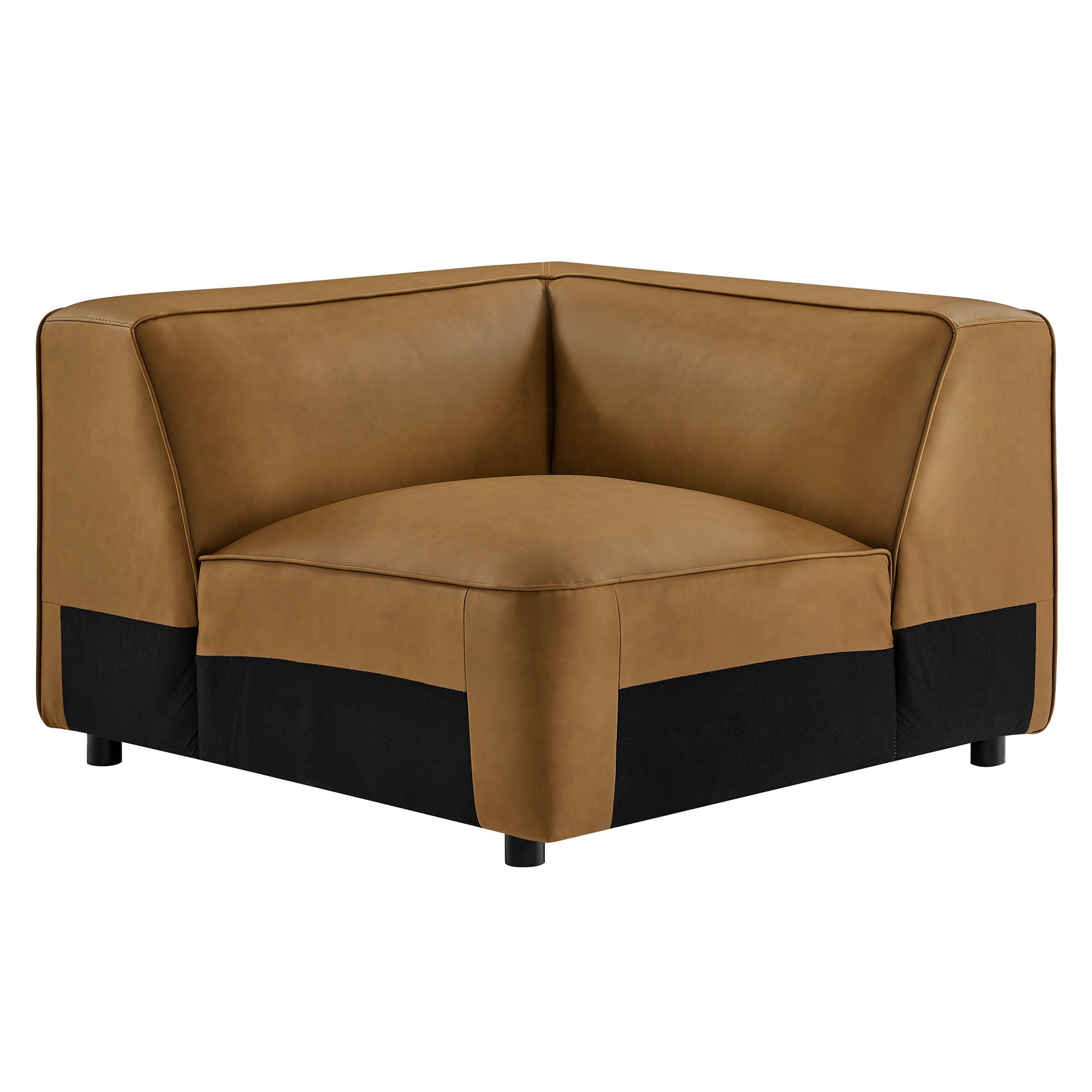 Auren Upholstered Vegan Leather Modular Corner Chair by Modway