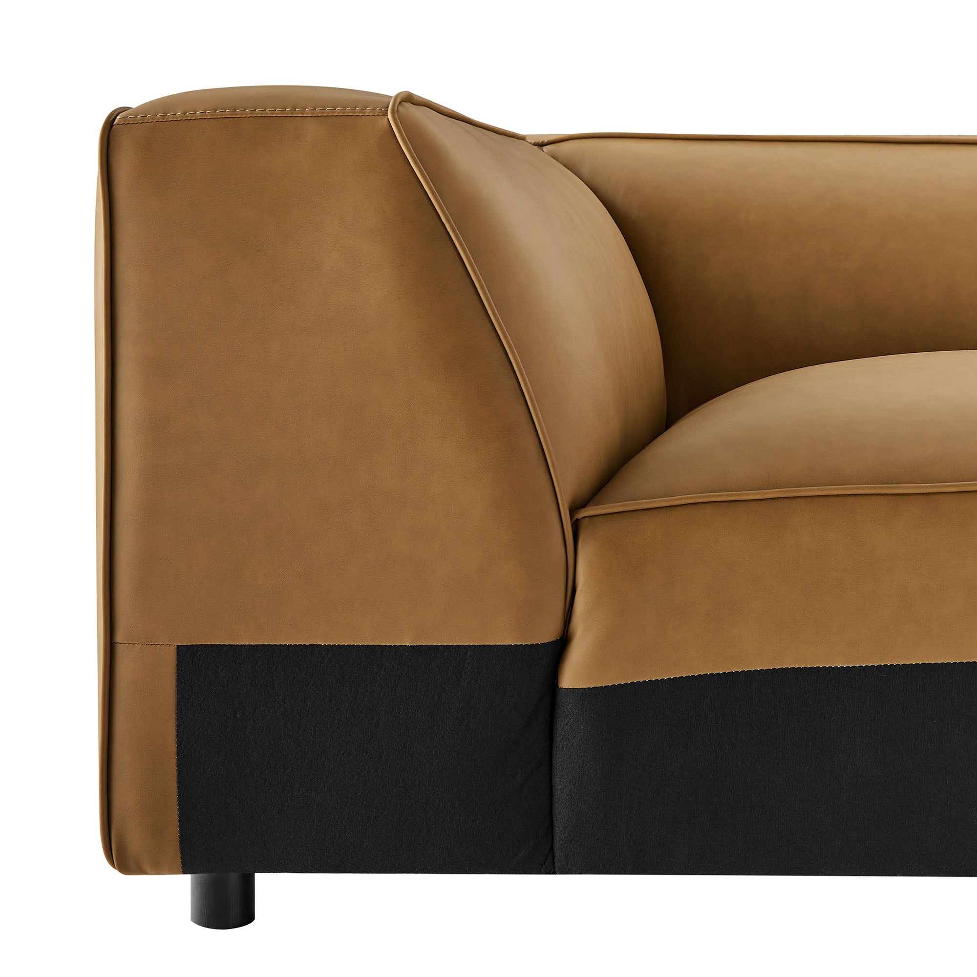 Auren Upholstered Vegan Leather Modular Corner Chair by Modway