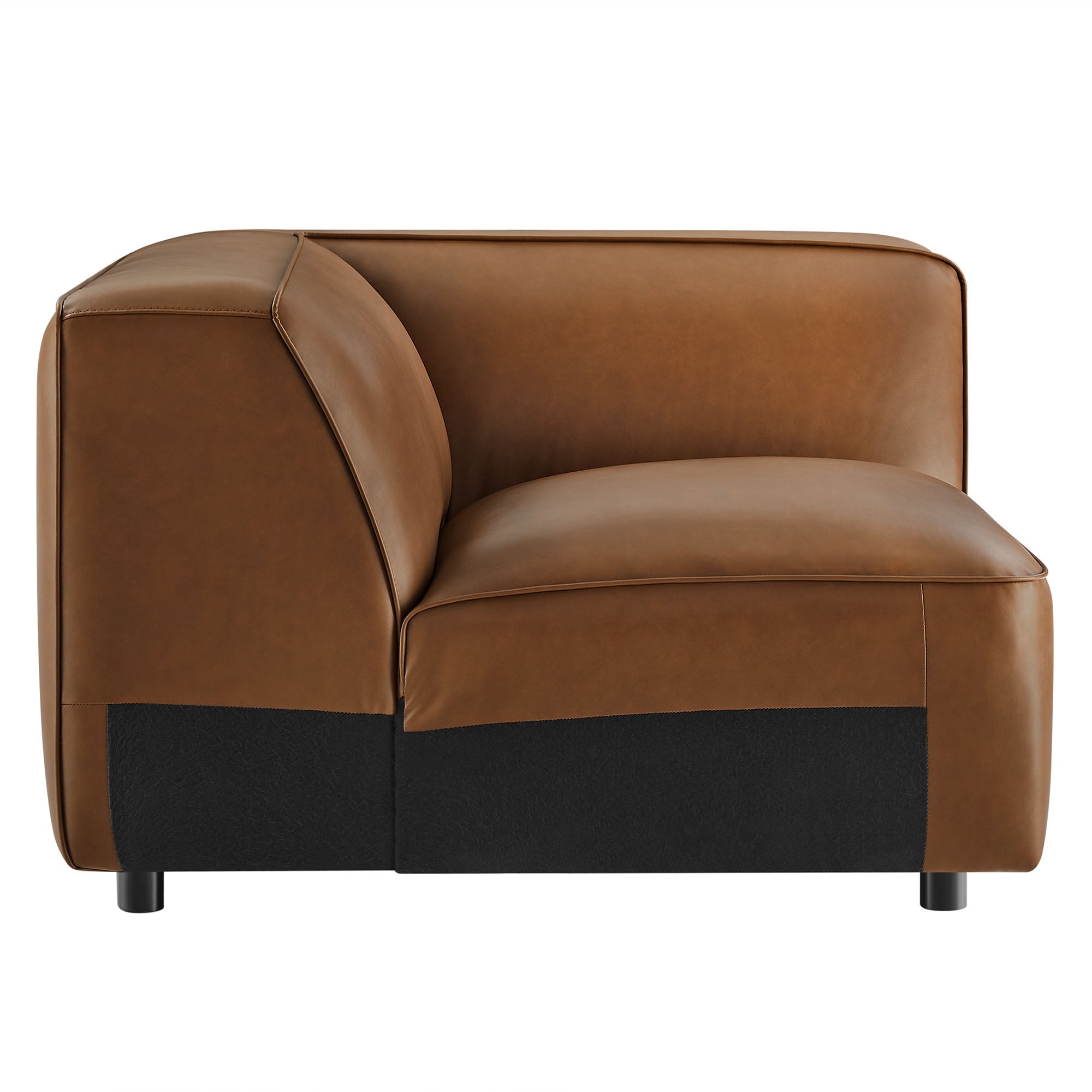 Auren Upholstered Vegan Leather Modular Corner Chair by Modway