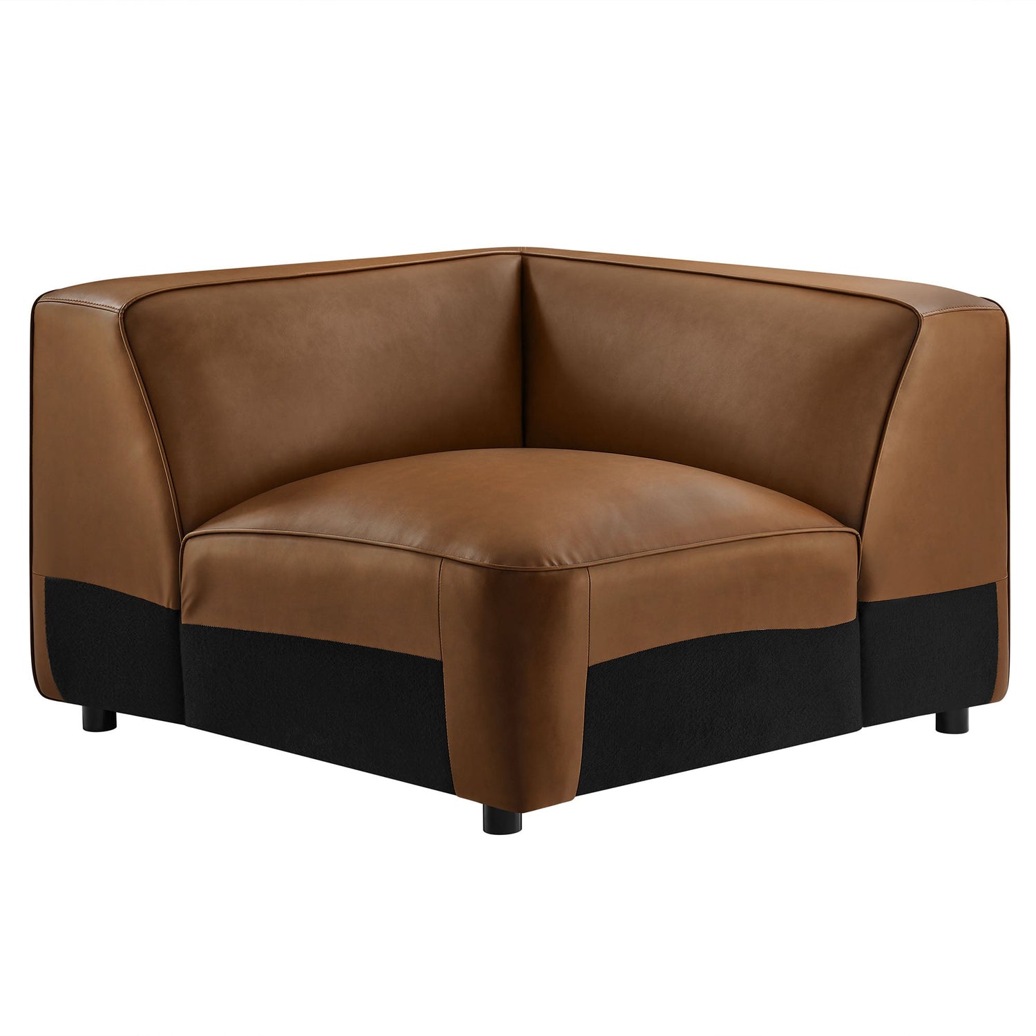 Auren Upholstered Vegan Leather Modular Corner Chair by Modway